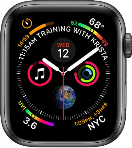 apple watch clock face options.